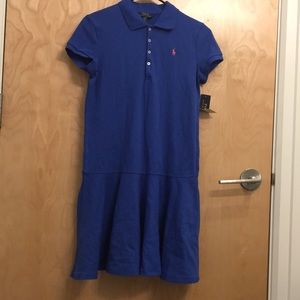 New polo Ralph Lauren spring blue dress. Size Xl